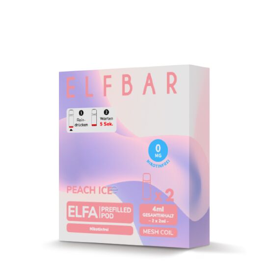 ELFBAR Pod Peach Ice Elfa Pod 2er Pack 0 mg