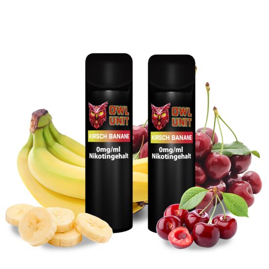 Kirsch Banane Prefilled Pod OWL Unit 600 Puffs (2er Pack)
