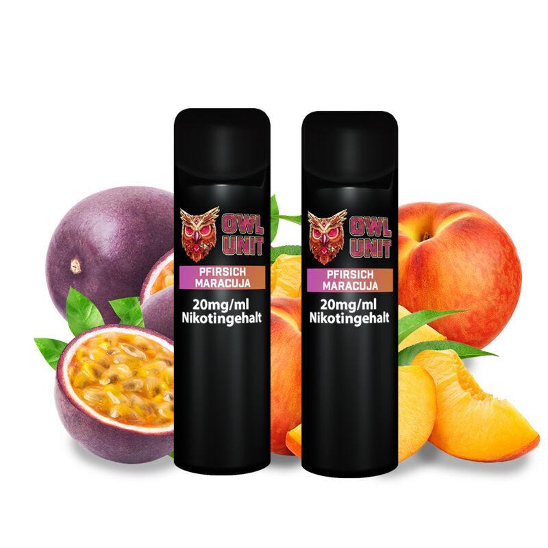 OWL Unit Tankeinheit Podsystem Pfirsich Maracuja 2er Pack 20 mg