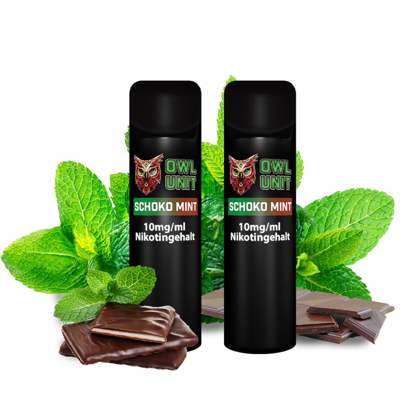 OWL Unit Tankeinheit Podsystem Schoko Minze 2er Pack 10 mg