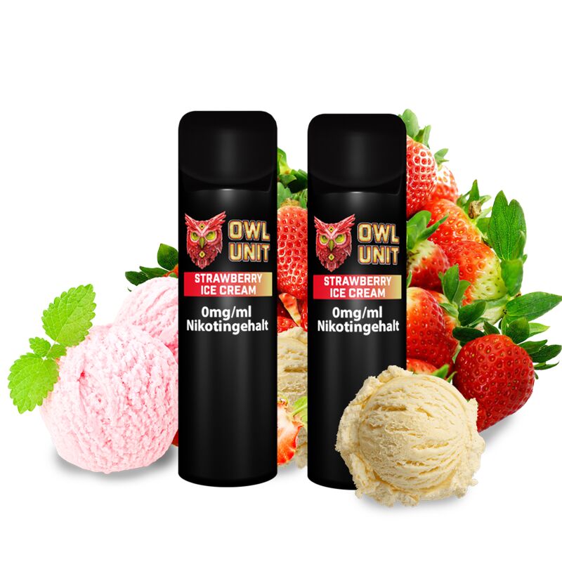 OWL Unit Tankeinheit Podsystem Strawberry Ice Cream 2er Pack 0 mg