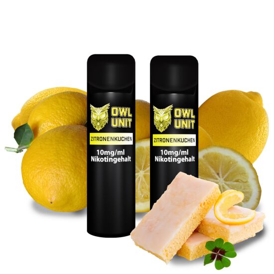 OWL Unit Tankeinheit Podsystem Zitronenkuchen 2er Pack 10 mg