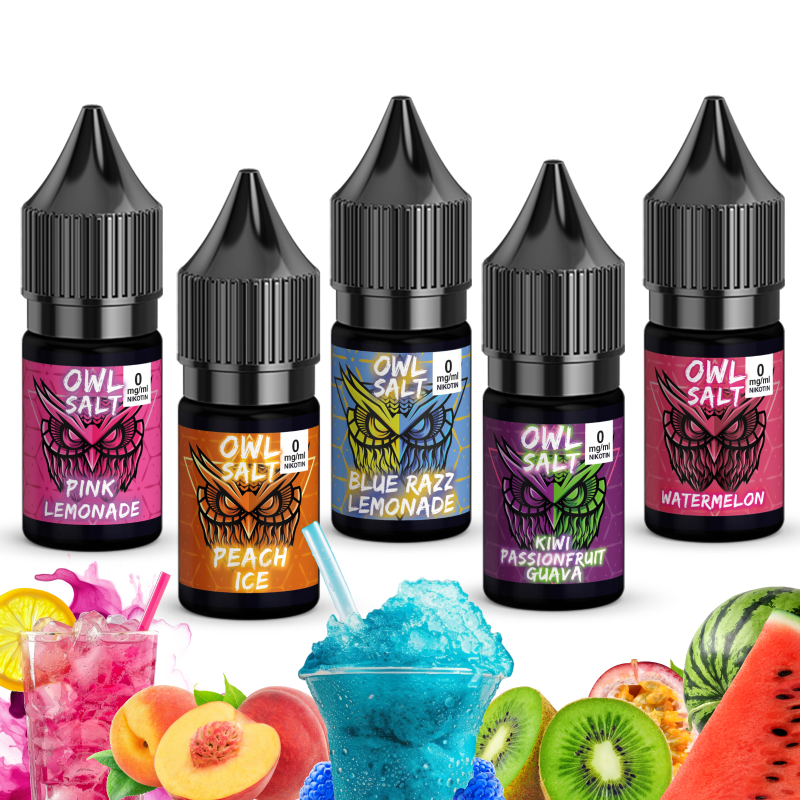 OWL SALT Nikotinsalzliquid 10 ml Sets OWLBAR (5er Set) 20 mg