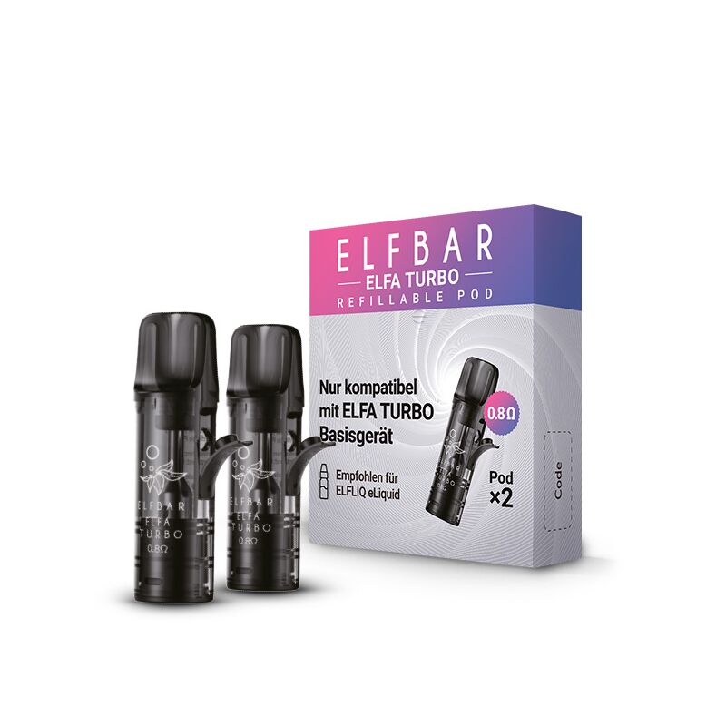 ELFA Refillable Pod 2 ml (2 Stück) 0,8 Ohm - Kompatibel mit ELFA & TAPPO