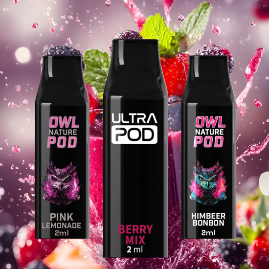 Nature Pod X ULTRAPOD BUBBLY BERRIES 3er Set Prefilled...
