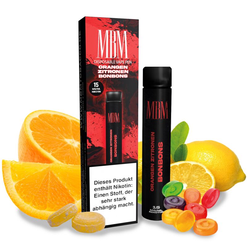 MBM Disposable Vape Pen Zitronen-Limetten Limo 2 ml 15 mg