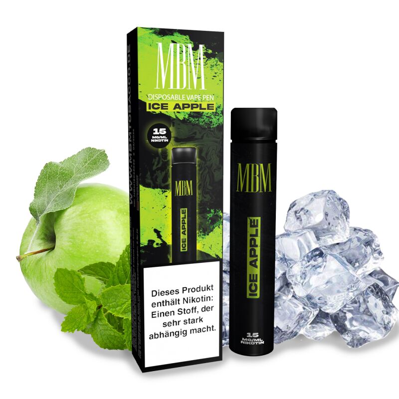 MBM Disposable Vape Pen Ice Apple 2 ml 15 mg