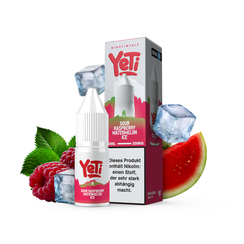 Sour Raspberry Watermelon Ice Overdozed - Yeti Summit Nikotinsalz 20 mg