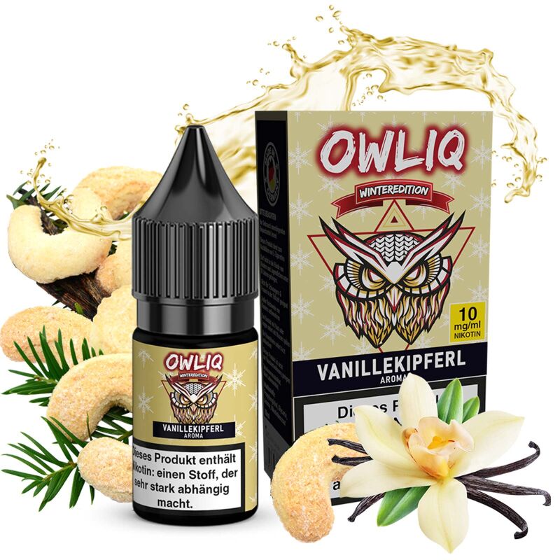 Liquid Vanillekipferl Aroma - OWLIQ Winteredition 10 ml