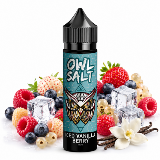 Iced Vanilla Berry Aroma OWL Salt Longfill 10 ml in 60 ml