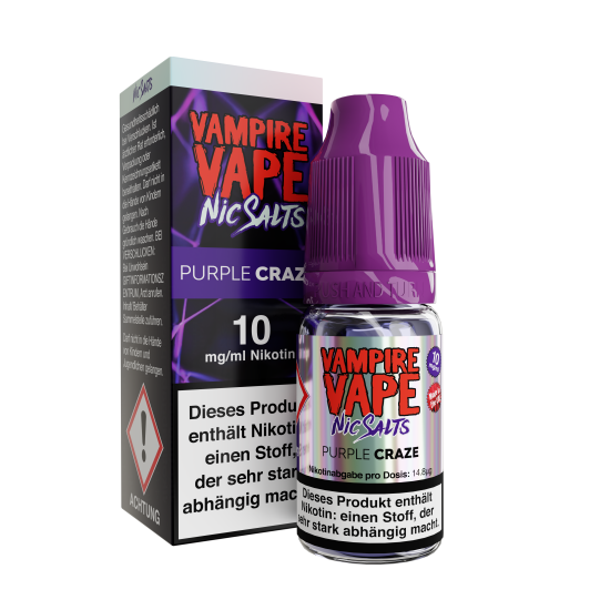 Vampire Vape - Purple Craze - Nic Salt Liquid 10 ml