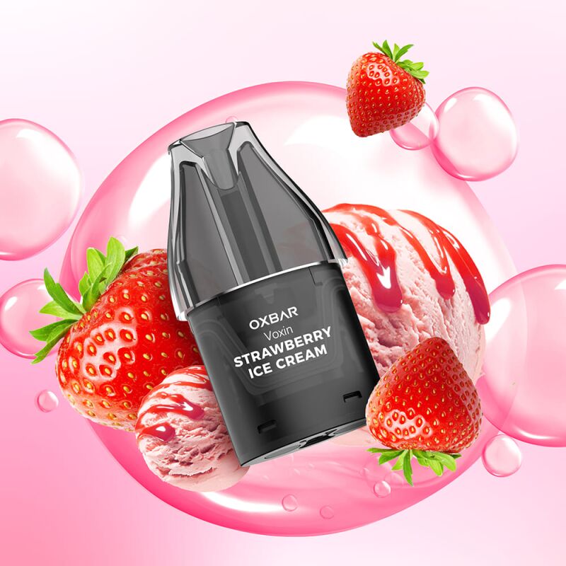 Oxva - Oxbar Voxin Prefilled Pod 2 ml 20 mg/ml Strawberry Ice Cream