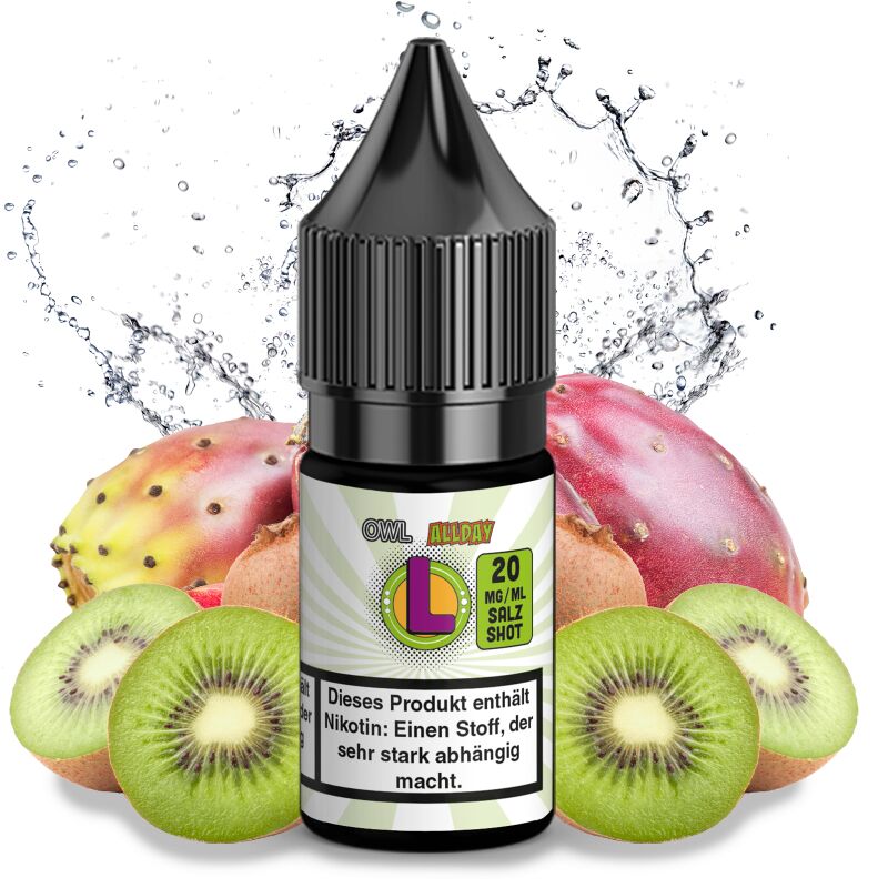 OWL Allday L 20 mg Salzshot 10 ml Kaktus Kiwi Komplex Aroma