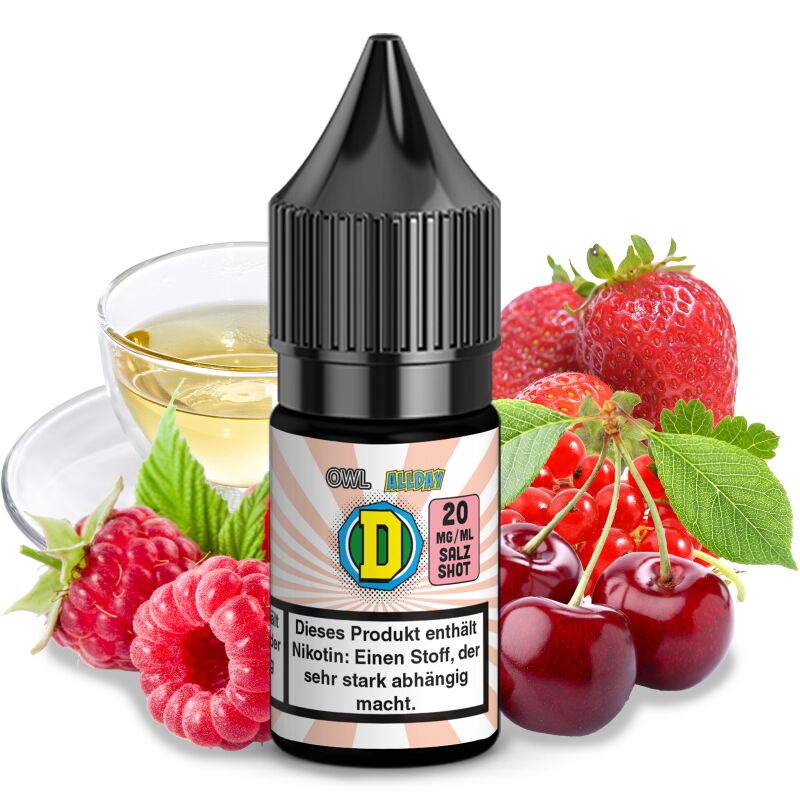 Weißer Tee Rote Beeren | Aroma mit 20 mg Nikotinsalz (Allday Serie)