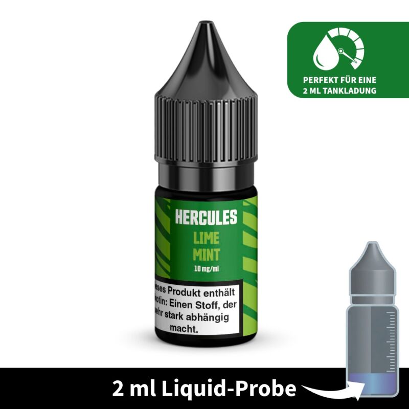 Liquid-Probe 2 ml: Lime Mint 10 mg - Perfekt zum Testen