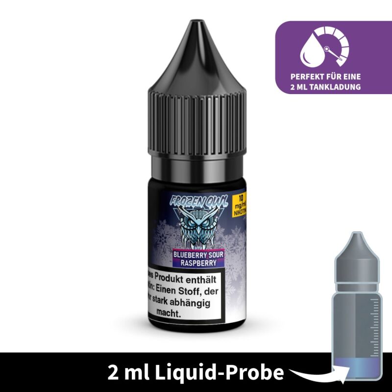 Liquid-Probe 2 ml: Blueberry Sour Raspberry 10 mg - Perfekt zum Testen