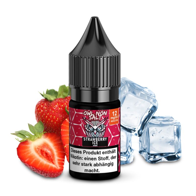 Strawberry Ice Nikotinliquid 10 ml OWL NON SALT 12 mg