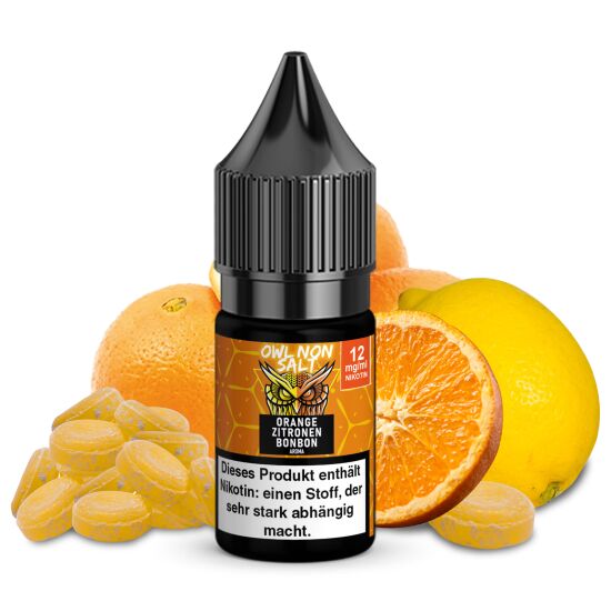 OWL Non SALT Liquid Orange Zitronenbonbon 10 ml 12 mg