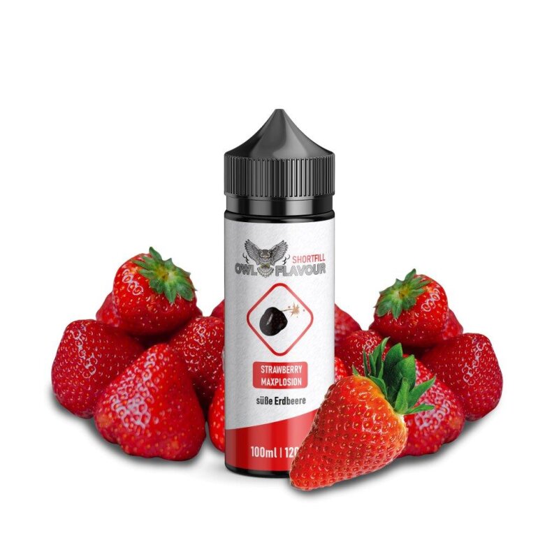 Shake-and-Vape - Strawberry Maxplosion 100 ml 0mg mit Banderole