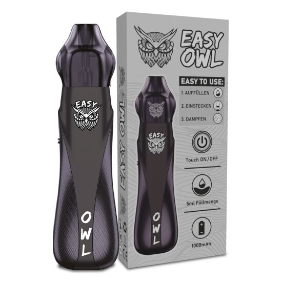 Easy OWL E-Zigarette Pod Kit - Black Carbon - 1000 mAh