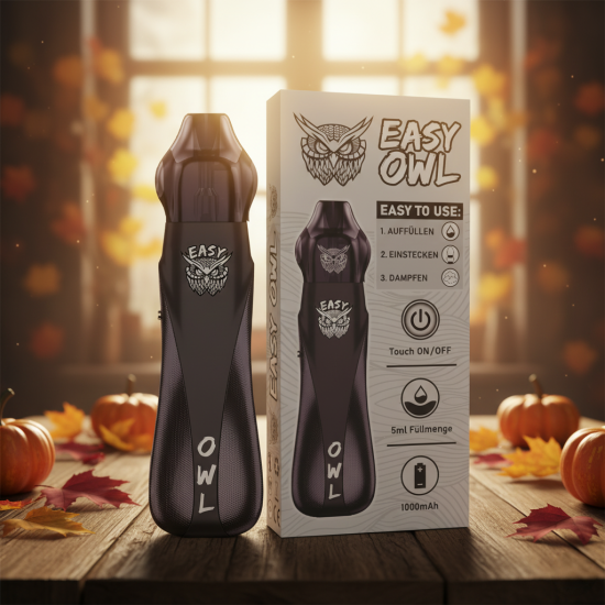 Easy OWL E-Zigarette Pod Kit - Black Carbon - 1000 mAh