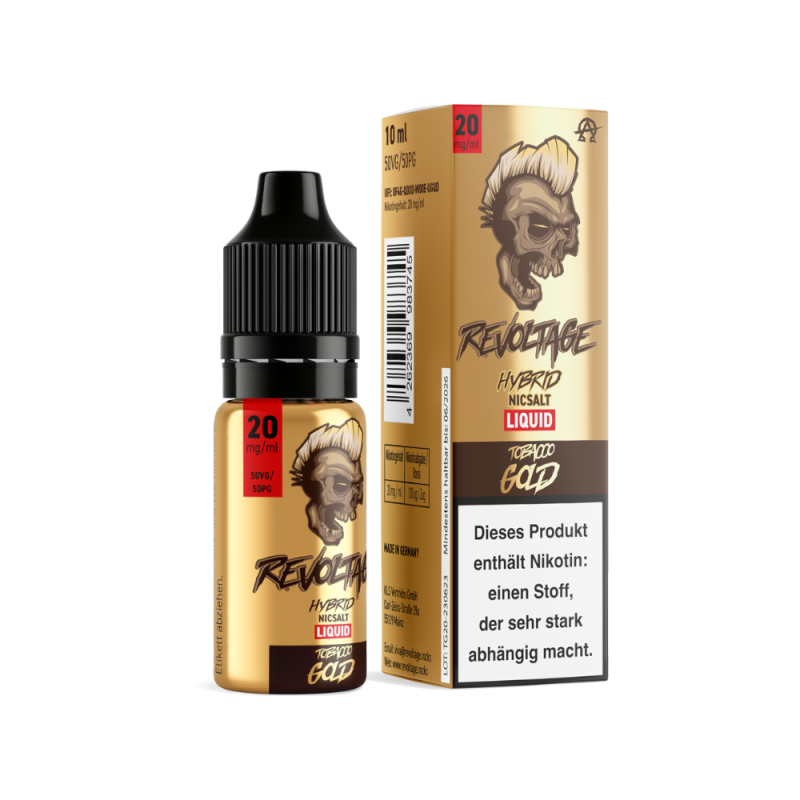 Revoltage - Tobacco Gold E-Zigaretten Liquid 10ml 20mg