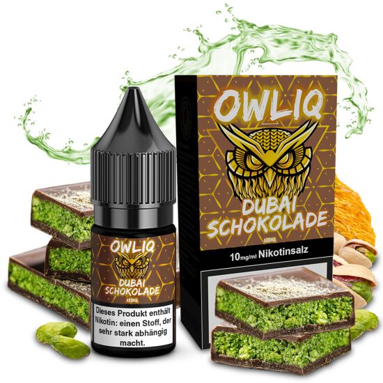 Liquid Dubai Schokolade Aroma OWLIQ 10 ml 0 mg
