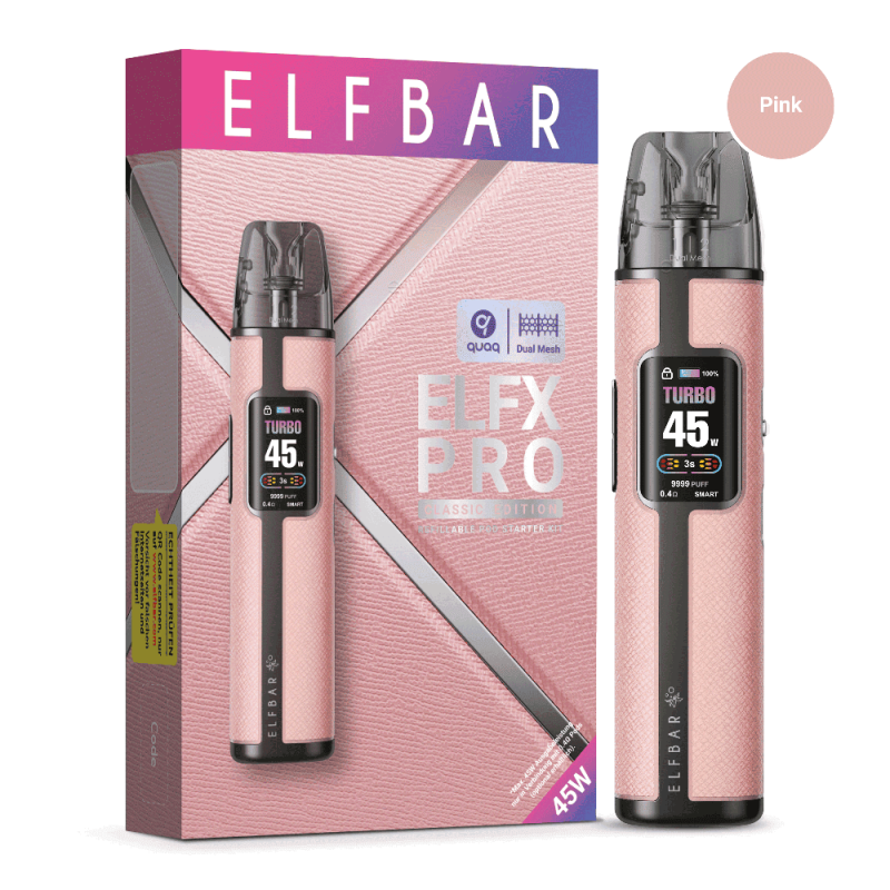 Elfbar ELFX Pro Pod Kit (1200 mAh) - Pink