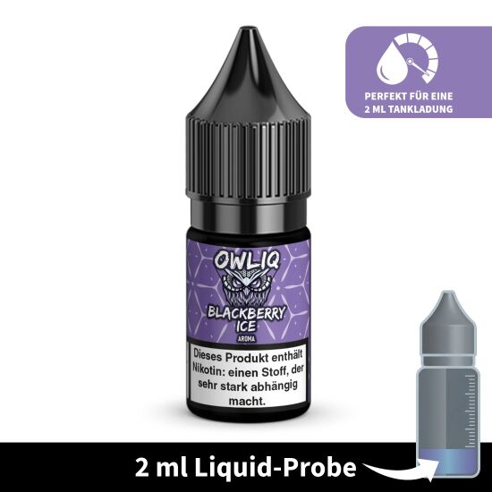 Liquid-Probe 2 ml: Blackberry Ice 10 mg - Perfekt zum Testen