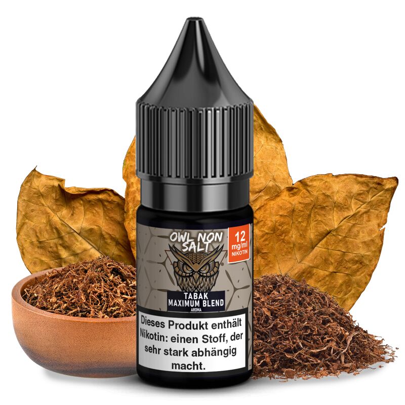 OWL Non SALT Liquid Tabak Maximum Blend 10 ml 12 mg