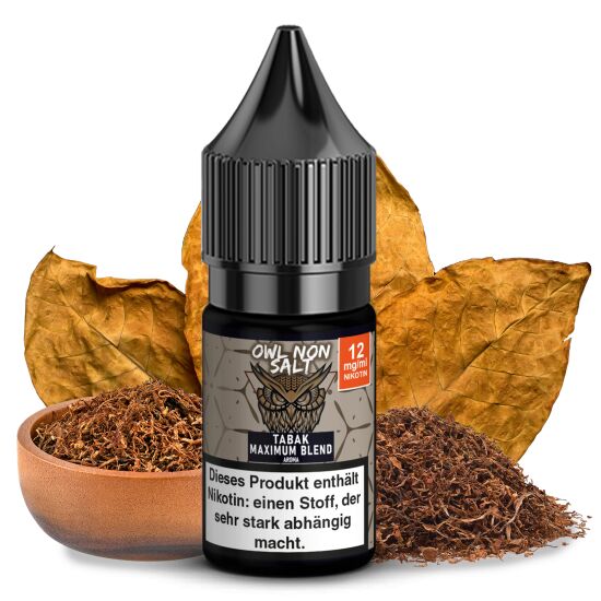 OWL Non SALT Liquid Tabak Maximum Blend 10 ml 12 mg