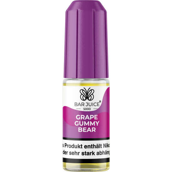 Bar Juice 5000 Nic Salt Liquid 10 ml Grape Gummy Bear