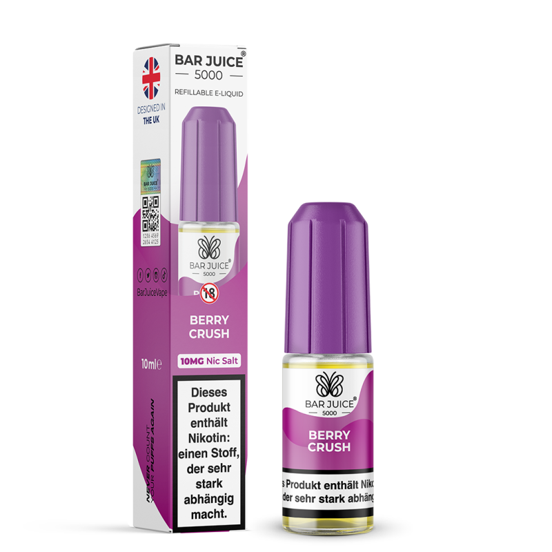 Bar Juice 5000 Nic Salt Liquid 10 ml Berry Crush 10 mg