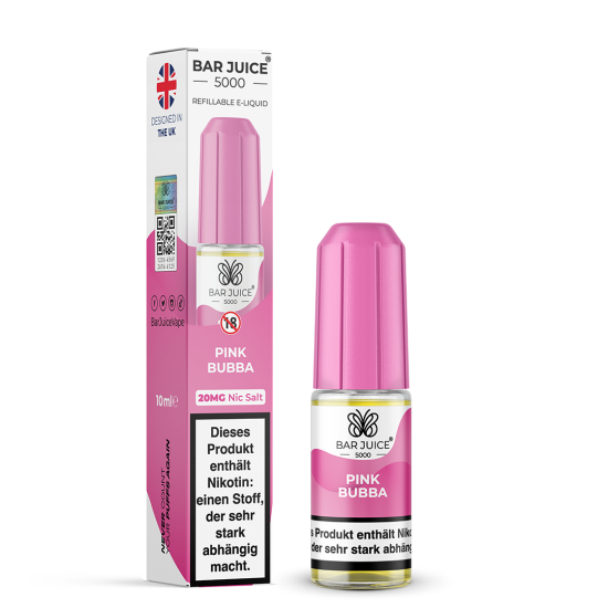 Bar Juice 5000 Nic Salt Liquid 10 ml Pink Bubba 20 mg