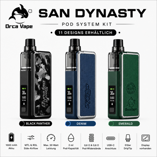 Orca Vape San Dynasty Pod Kit