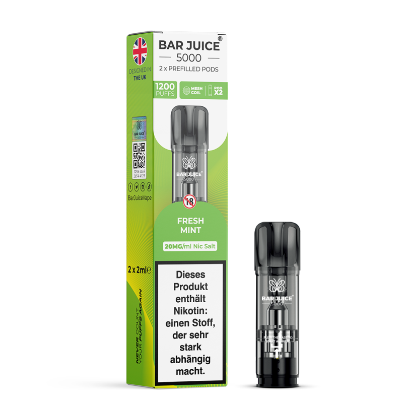 Bar Juice - Prefilled Pods 20 mg/ml (2 Stück) Fresh Mint