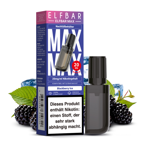 Blackberry Ice | ELFBAR MAX Pods 10 ml 20 mg
