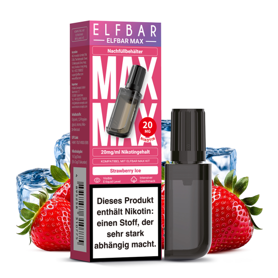 Elfbar - MAX Refill Pod 10 ml 20 mg Nikotinsalz...