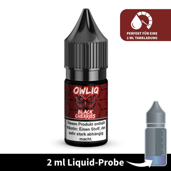 Liquid-Probe 2 ml: Black Cherries 20 mg - Perfekt zum Testen