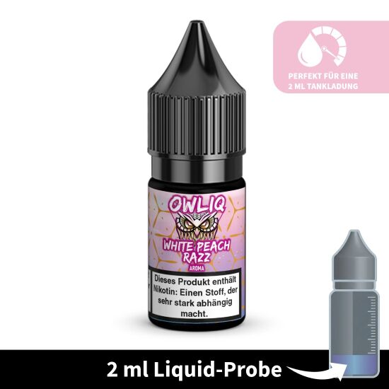 Liquid-Probe 2 ml: White Peach Razz 20 mg - Perfekt zum...