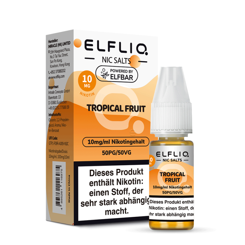 ELFLIQ Nikotinsalz Liquid 10mg Tropical Fruit 10 ml
