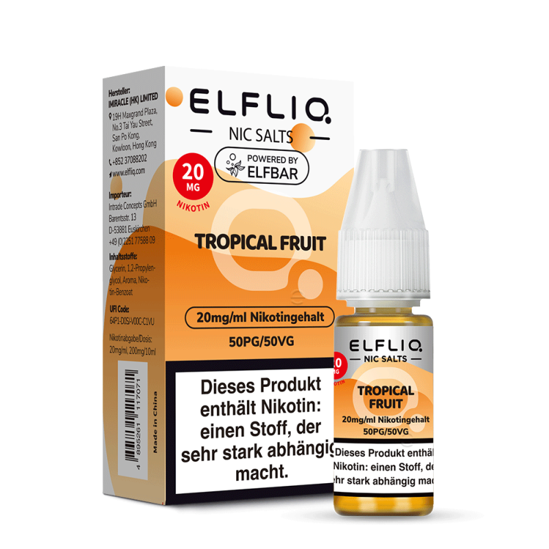 Tropical Fruit Liquid | ELFLIQ Nikotinsalz 10 ml 20 mg