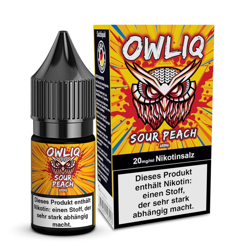 Sour Peach Liquid | OWLIQ 10 ml 20 mg