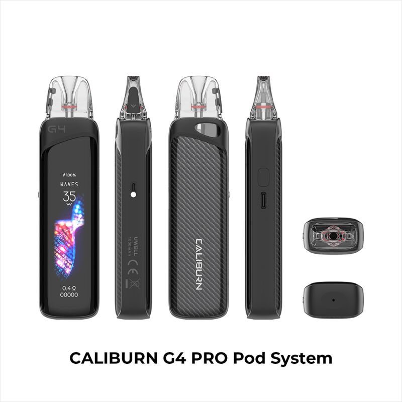 Uwell Caliburn G4 Pro Pod Kit Stripe-Black