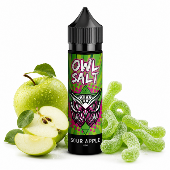 Sour Apple Aroma OWL Salt Longfill 10 ml in 60 ml