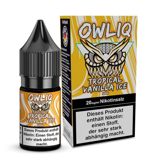 Liquid Tropical Vanilla Ice Aroma - OWLIQ 10 ml 20 mg