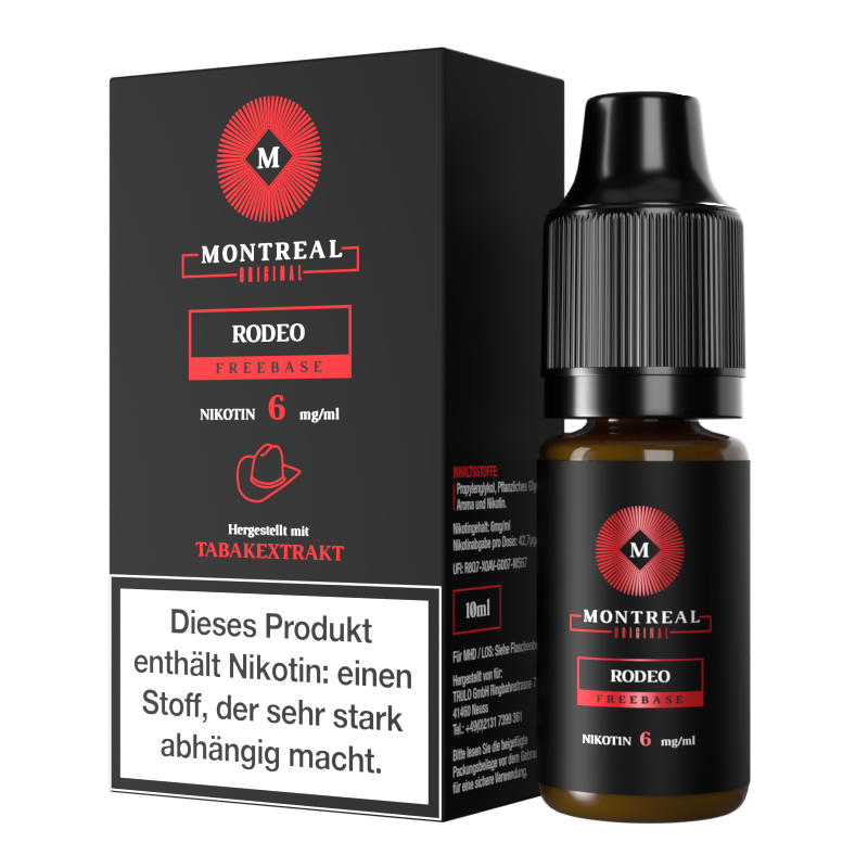 Montreal Original Freebase Liquid 10 ml - Rodeo 6 mg