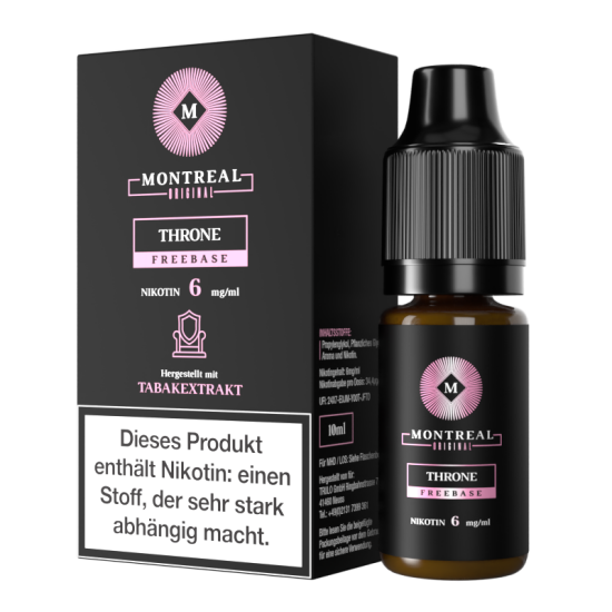 Montreal Original Freebase Liquid 10 ml - Throne 6 mg