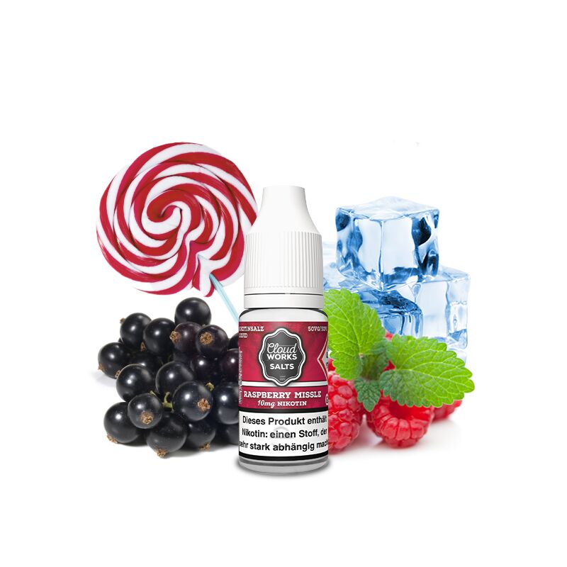Cloudworks Salts Overdosed Nikotinsalz 10 ml - Raspberry Missle 20 mg
