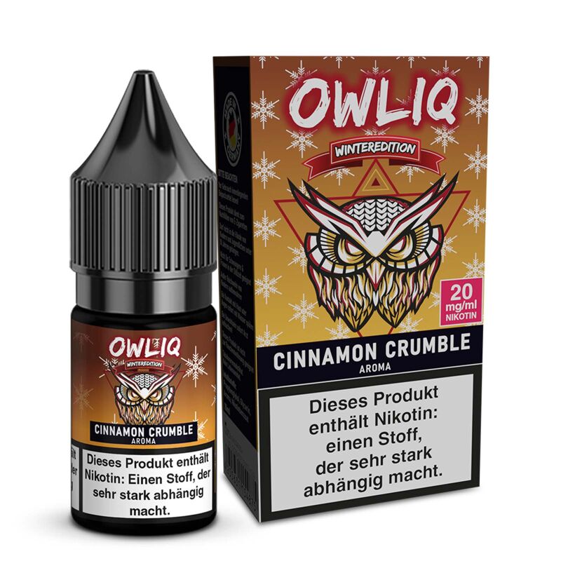 Liquid Cinnamon Crumble Aroma - OWLIQ Winteredition 10 ml 20 mg
